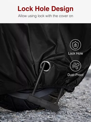 Funda Moto, VORHOT XXL Funda para Moto de 210D Oxford Tela con Orificios de  Bloqueo, Impermeable Funda Moto Grande, Protector UV Cubierta de  Motocicleta para Exterior Interior, 245x105x125cm : : Coche y