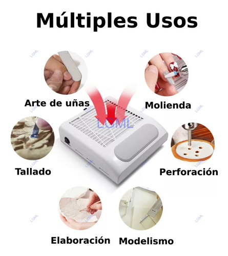Extractor De Polvo De Uñas Aspiradora De Polvo De Uñas 80w