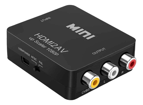 Adaptador Conversor Hdmi Av 1080p 3rca Cvbs Video