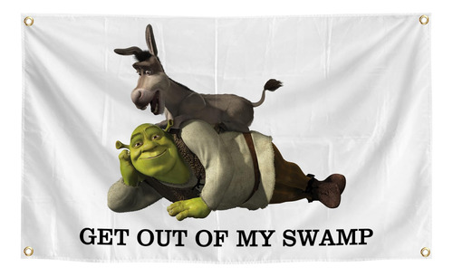 Get Out Of My Swamp Tapiz Divertido Shrek 3 X 5 Pie