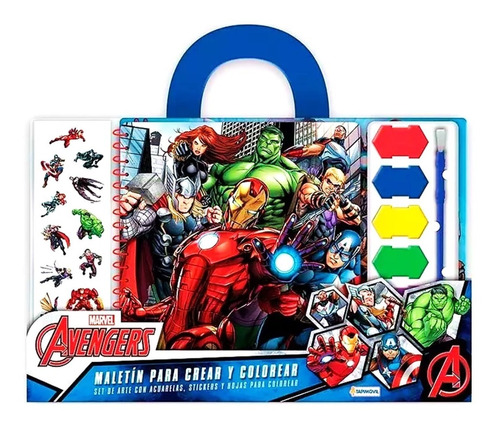 Maletin Crear Colorear Avengers Marvel Pce Vav03428 Bigshop