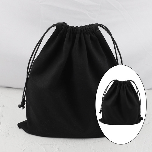 2 Bolsas De Almacenamiento Con Cordón Liso De Lona De