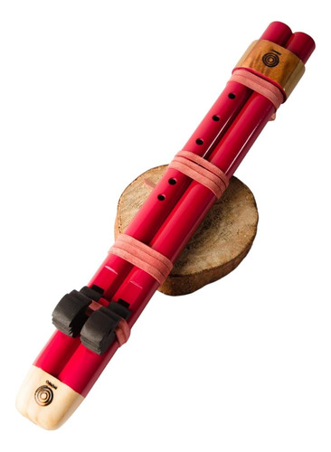 Flauta Nativa Doble Re Menor / Cherokee Flauta Emisferios