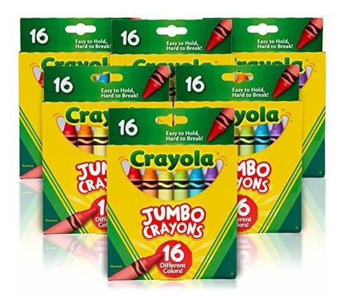 Set X6 Juegos De 16 Crayones Jumbo Por Crayola