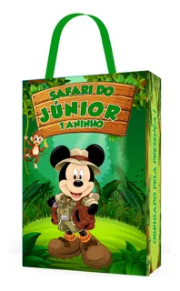 25 Sacolinhas Surpresa Safari Do Mickey  Personalizada