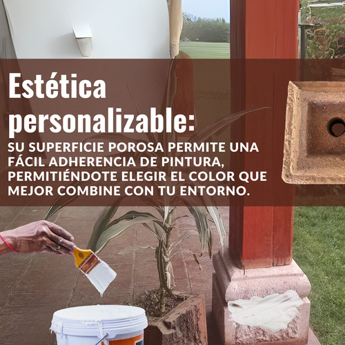 Base Para Pilar Madera Cobertizo Anclaje De Cemento 5x5 PuLG