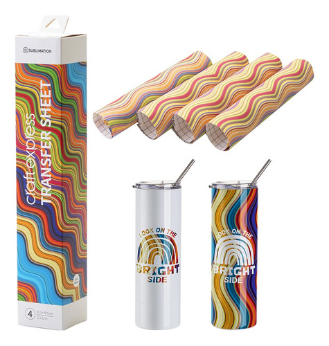 Transfer Sublimable Craft Express Grande Olas De Colores