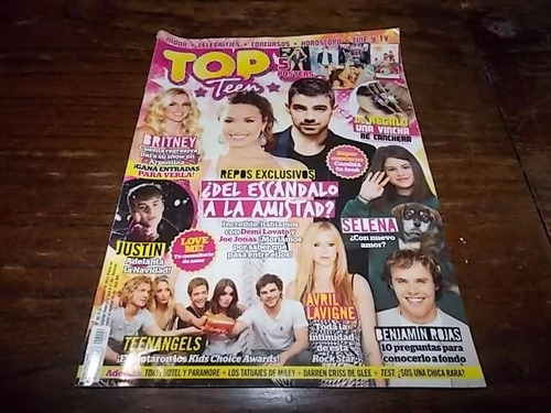 Revista Top Teen 8/11/11- Spears Teenangels Selena Jonas Nº6