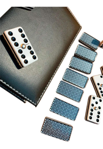 Domino Profesional Baraja Plata + Cubilete Liso + Dados