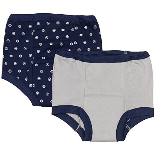 Pantalones De Gerber Paquete De 2 -azul Sports- 24 Meses