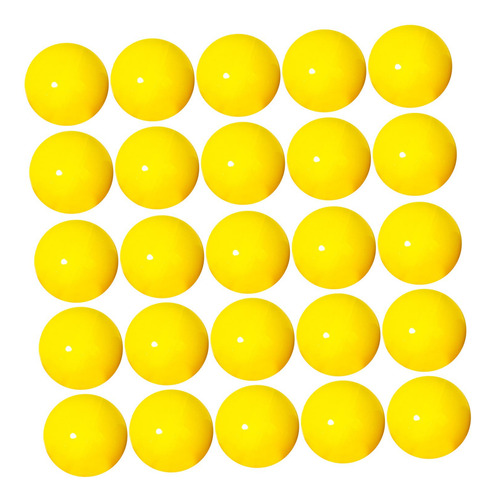 25 Piezas De Bolas De Bingo, Accesorios Duraderos, Amarillo