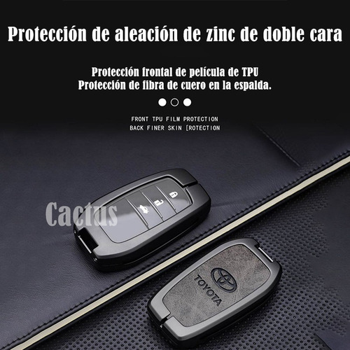 Funda Zinc Llave Toyota Rav4 Co-rolla Chr Prius Camry 4boton