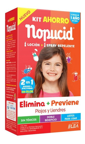 Imagen 1 de 4 de Nopucid Kit Ahorro: Locion + Spray Repelente
