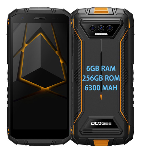 Doogee S41max Octa-core 6gb Ram 256gb Celular Robusto Dual Sim Android 13 Nfc 13mp Hd Camera Global 5.5 Ips Hd+ Pantalla Unlock Facial 6300mah