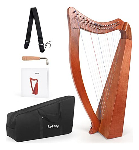 Harp, Lotkey - Arpa De Lira De 19 Cuerdas Para Adultos Princ