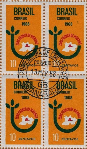 1968 C-591 Quadra Selos Zona Franca De Manaus 1º D Gb