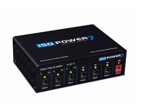 Fonte Landscape Isopower 7 Pedais Isolada Preta 9v 12v 18v