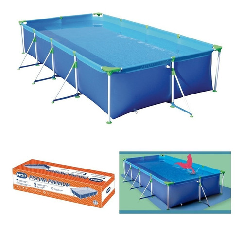 Piscina Premium 6200 Litros Retangular Grande 1025 - Mor