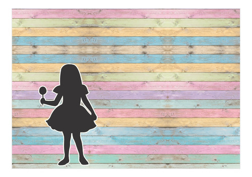 Paisaje fotográfico, madera coloreada sobre tela, diseño impreso, madera, horizontal, de 1,5 x 2,2 m