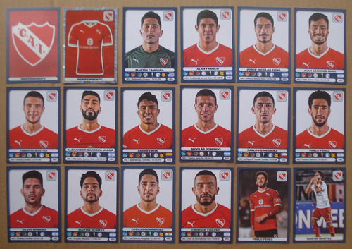 Superliga 2019 2020 Independiente Equipo Completo Panini (Usado)