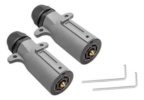 Plugues De Reboque De 2x Rv 7 Pinos Com Acessório De