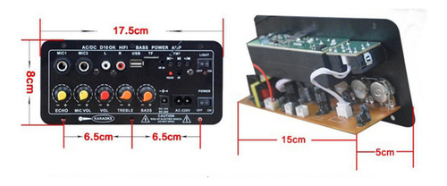 Placa Bluetooth 220v/12v/24v Casa Coche Mono Estéreo