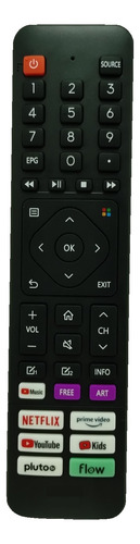 Control Remoto En3a52n Para Smart Tv Noblex Jvc Sanyo Tedge