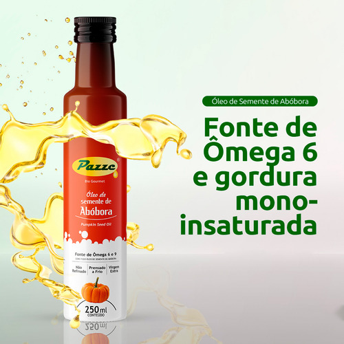 Kit 3 Óleo De Semente De Abóbora Pazze - 250ml Sabor Não Se Aplica