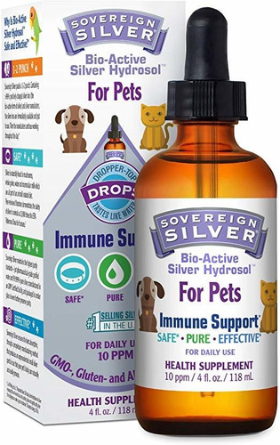 Sovereign Silver Para Mascotas Bio-active Plata Hydrosol De 