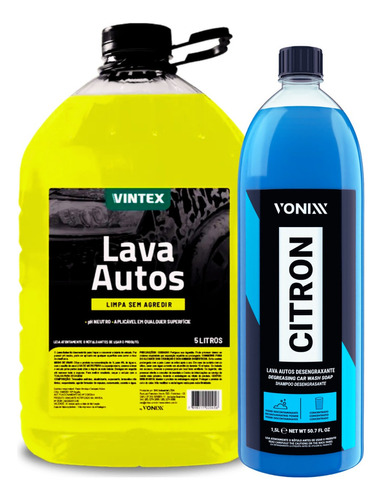 Shampoo Automotivo Lava Autos + Citron Desengraxante Vonixx