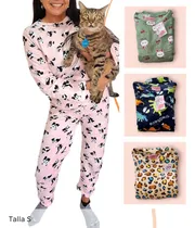 Comprar Pijamas Para El Frío Termicas Tela Polar Peluche 