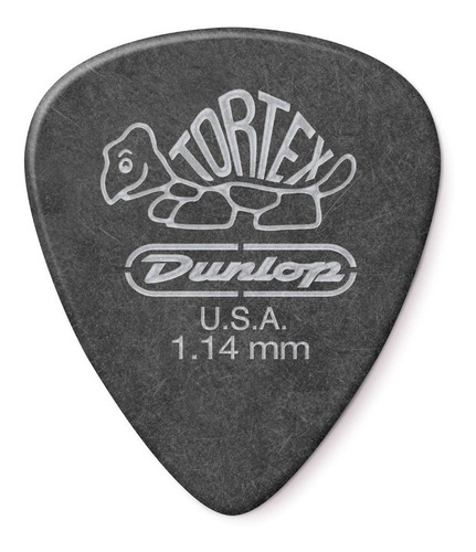 Palheta Dunlop Tortex 1,14mm 12 Un - Preta