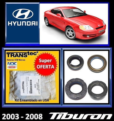 Hyundai Tiburón 2003-2008 Kit Cremallera Dirección Hidraulic