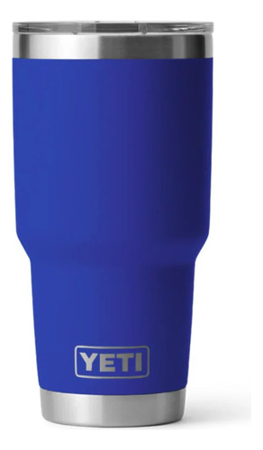 Vaso Térmico Rambler De Acero Inoxidable Yeti 30oz Magslider Azul Lisa