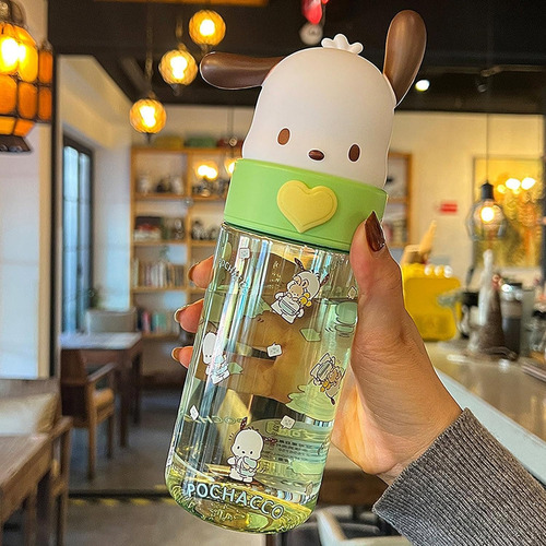 Botella De Agua Portátil 500ml Sanrio Personajes Color Pochacco