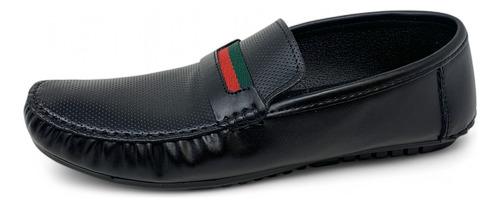 Zapato Casual Mocassin Con Listón Elegante Formal 3708p