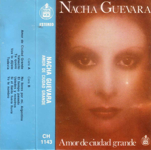 Nacha Guevara Amor De Ciudad Grande 1977 Cassette Pvl