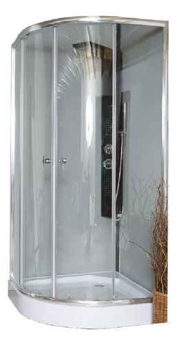 Cabina De Ducha Tras. Mampara Box 90*90 Ct Con Base 5cm