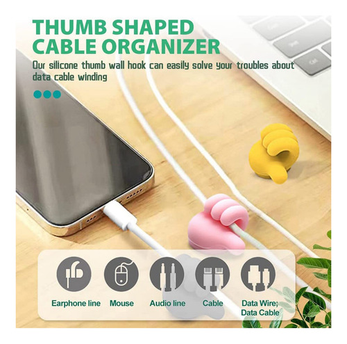 Gancho De Pared De Silicona Para Pulgar, Creativo, Autoadhes