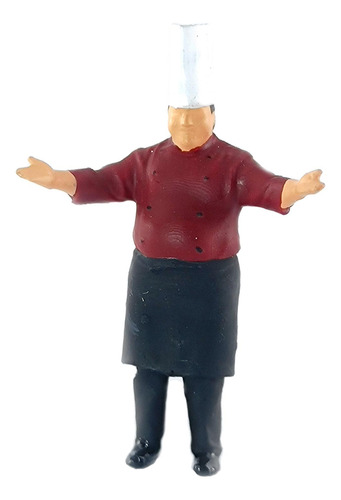 1/64 Mini Figuras Personas Escena En Miniatura Chef Red 5