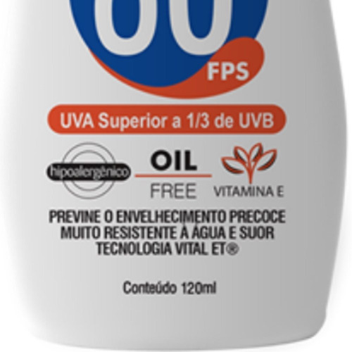 Protetor Solar FPS 60 Nutriex Profissional Frasco 120ml