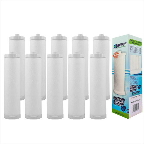 10refil Rosca P/ Filtro Branco Acqualimp Fpe-02r Caixa Dagua