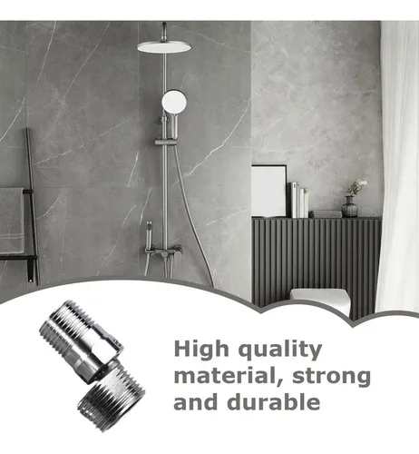 Adaptador Curvo Para Ducha De Acero Inoxidable - Conexión Ajustable Para Cabezal De Ducha, Ideal Para Instalaciones Con Ángulos Complicados