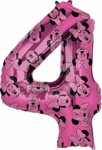 Minnie Mouse - Globo De Mylar Párrafo Cuarto Cumpleaños (34,