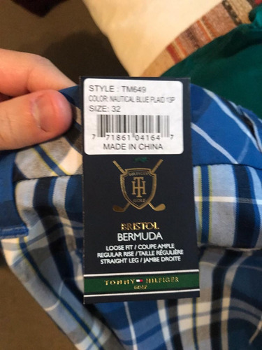 Bermuda Tommy Hilfiger Original Importada Nueva