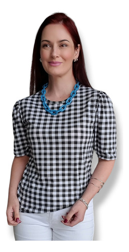 Blusinha Manga Princesa Bufante Prega Moda Verão Feminina
