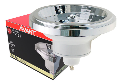 Kit 13 Lampada Ar111 12w Branco Neutro 4000k Gu10 Foco 24°