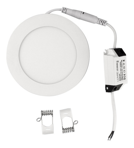 Plafon Led 6w Techo Embutir Lampara Redondo Color Luz Fria