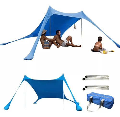 Sombrilla Gazebo Toldo Carpa Playa Desmontable Bolso Uv50