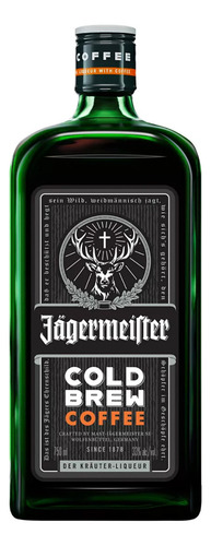 Pack De 4 Licor Jagermeister Cold Brew Coffee 750 Ml